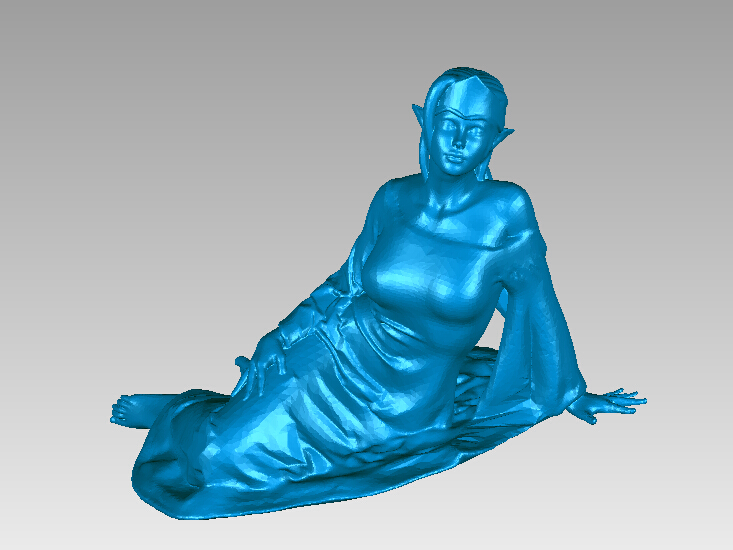 側(cè)臥的女性