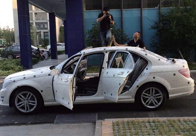 汽車、船模等大型物體掃描